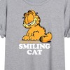 Women's - Garfield - Never Trust Smiling Cat Oversized Graphic T-Shirt - 2 of 4