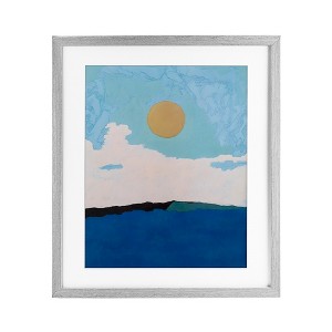 Stupell Industries Simple Blue Sky View Framed Print Under Glass - 1 of 4
