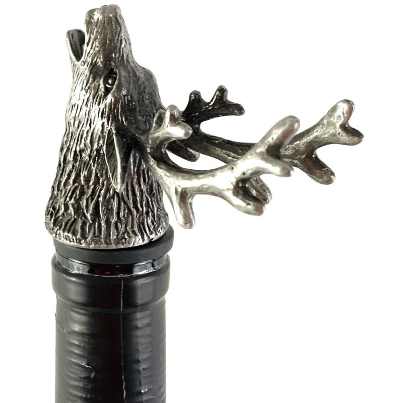 Happy Hour Animal Head Pourer 2-Pack, Stag & Eagle, 2 of 7