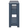 Console Table, Farmhouse Accent Tables With 4 Drawers And 2 Shelves, Rectangular Behind Couch Table With Storage For Living Room, Hallway, Foyer - 3 of 4