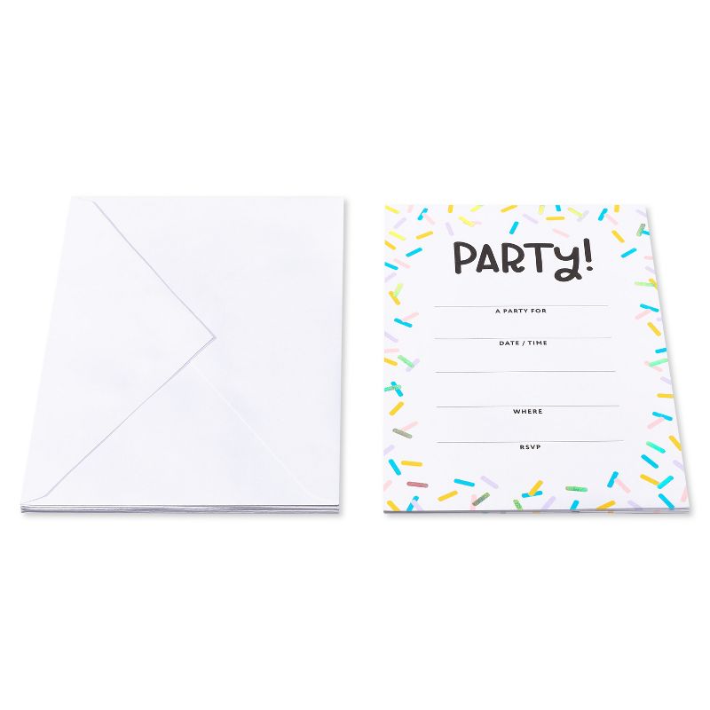 10ct Birthday Party Invitations Confetti - Spritz&#8482;, 5 of 8