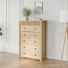 Fluted 5-Drawer Dresser & Nightstand, Wood Chest of Drawers with Storage for Bedroom, Living Room, Hallway or Entryway - 4 of 4
