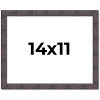 PosterPalooza | Photo Size Slim Profile Brown Frame - UV Acrylic, Foam Board Backing, Hanging Hardware - 2 of 4