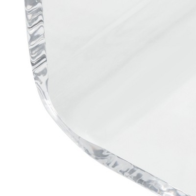 Clear Acrylic C-Form Modern Accent Table