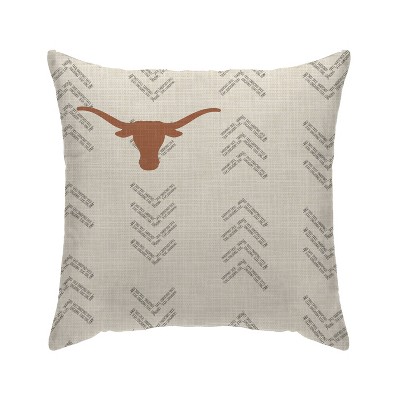 NCAA Texas Longhorns Wordmark Decorative Throw Pillow