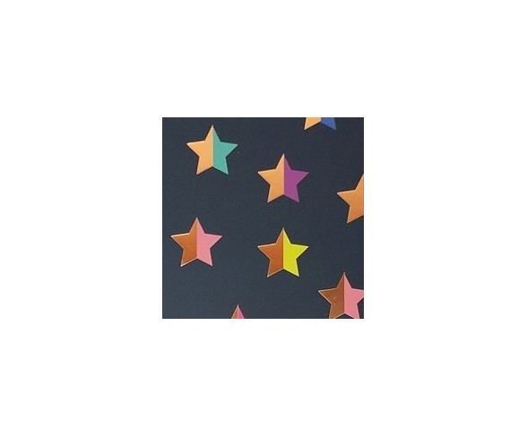 Two-Tone Stars Spiral Notebook 1 Subject Wide Ruled - Traly