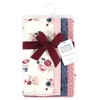 Hudson Baby Girls Cotton Poly Flannel Burp Cloths 8-Pack, One Size - 2 of 4