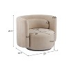 Christopher Knight Home Lana Modern 360° Swivel Upholstered Accent Armchair - 3 of 4