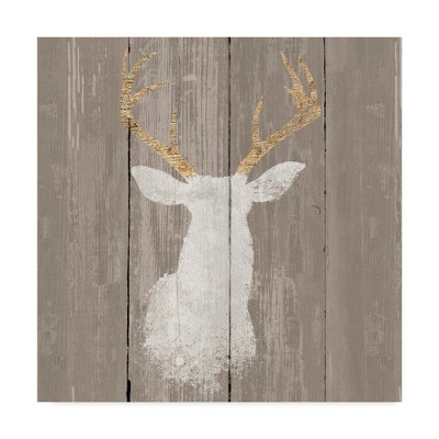 14"X14" Wellington Studio "Precious Antlers I" Canvas Art - Trademark Fine Art