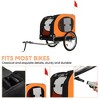 Dog Bike Trailer, Jogging Stroller - Convertible for Medium Large Dogs, 88Lbs Capacity, Waterproof, Universal Hitch for 20-29" Bikes - 3 of 4