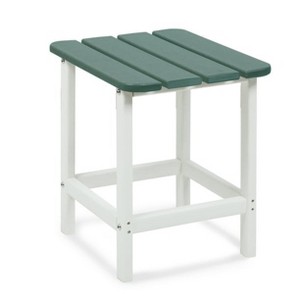 Aoodor Outdoor Side Table, Square Adirondack Patio End Table for Patio, Pool, Porch - 1 of 4