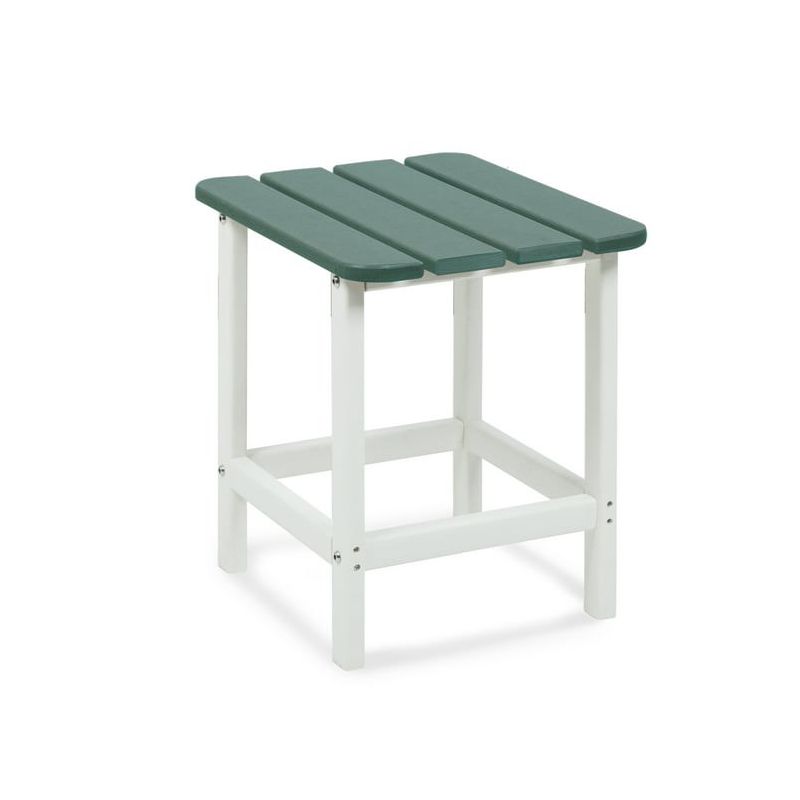 Aoodor Outdoor Side Table, Square Adirondack Patio End Table for Patio, Pool, Porch, 1 of 9