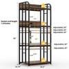 Adjustable 4-Tier Kitchen Shelf with Power Outlet, Heavy Duty Metal Frame, Freestanding Storage Shelf for Kitchen, Garage, or Living Room - 2 of 4