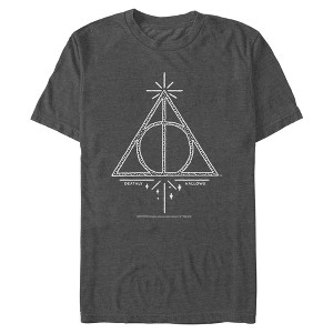 Men's Harry Potter Deathly Hallows Symbol T-Shirt - 1 of 4