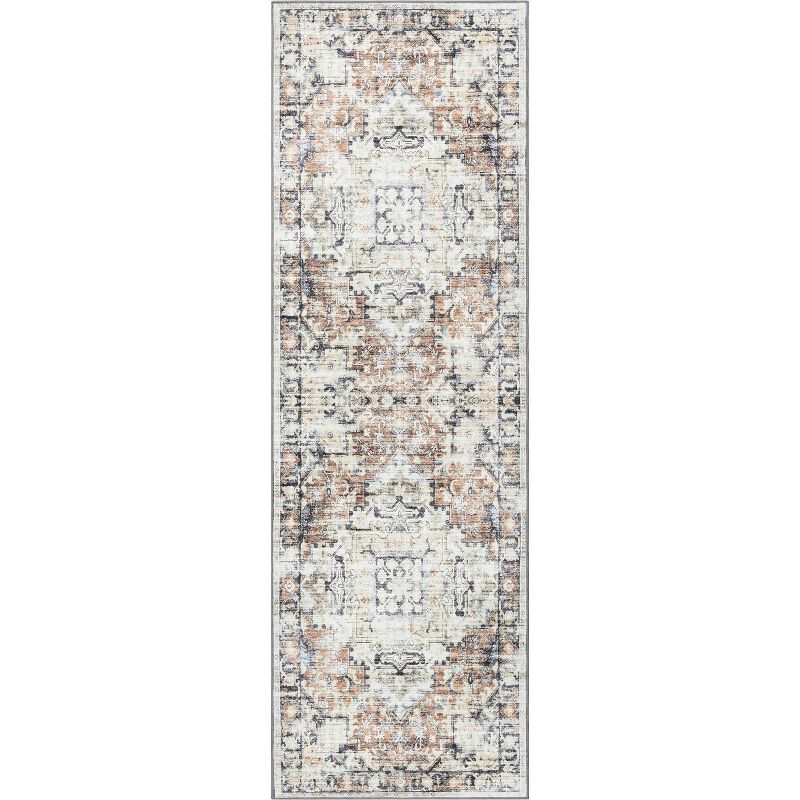 Well Woven Elle Basics Rendezvous - Non-Slip Rubber Backed Washable Modern Vintage Area Rug -for Living Room, Bedroom, Hallways, and Kitchen, 1 of 10