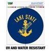 Lake Superior State University Lakers Automotive Car Window Locker Circle Bumper Sticker - 2 of 4