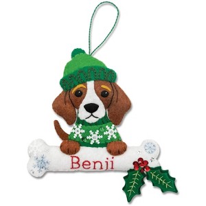 Personalized Felt Dog Christmas Ornament Kit, Beagle | MerryStockings - 1 of 1