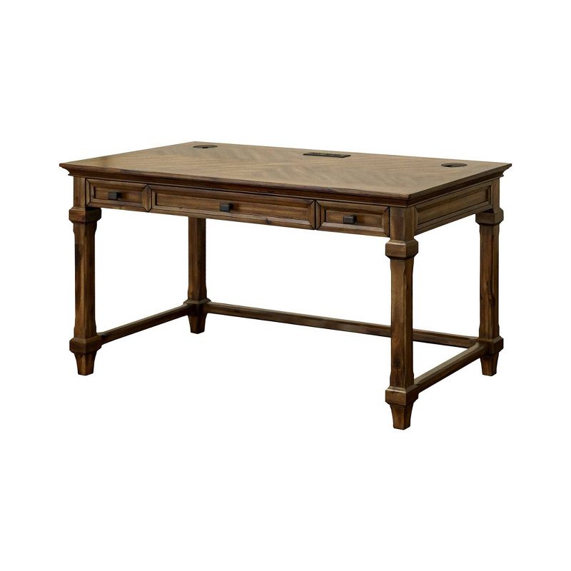 Porter Traditional Wood Writing Desk Brown - Martin Furniture, 3 of 13