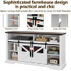 Jojoka Electric Fireplace TV Stand for 65 Inch TV，Farmhouse Entertainment Center with Storage Cabinets - 4 of 4