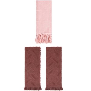 REGALWOVEN 3 Packs Cotton Soft Absorbent Boho Turkish Decorative Hand Towels - 1 of 4