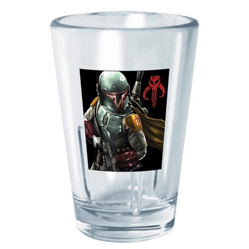 Star Wars Boba Fett Mandalorian Logo Tritan Shot Glass - Clear - 2 oz.