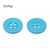 Unique Bargains Resin Craft DIY Round Flat 4-Hole Replacement Sewing Buttons 10 Pcs - 3 of 4