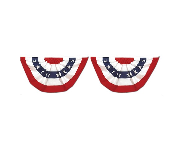 2pk Annin Small American Flag Fans