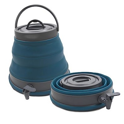 Deep Blue Collapsible Portable Water Carrier with Handle, 12.5L