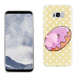 Reiko Samsung Galaxy S8 Edge/ S8 Plus TPU Design Case with  3D Soft Silicone Poke Squishy Piggy in Yellow - 1 of 4