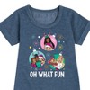 Girls' - Barbie - Holidays & Christmas Graphic Short Sleeve Fleece Dress - 2 of 4