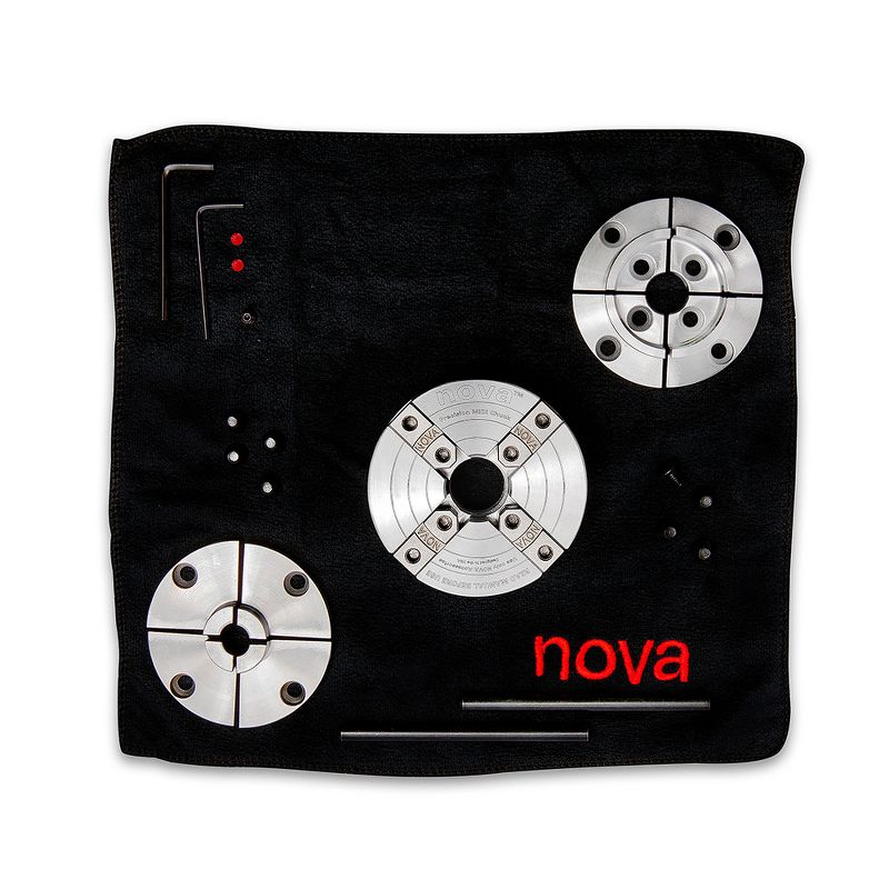NOVA 48123 Select Precision Midi Wood Turning Chuck Bundle with JS50N and JS25N Jaws, 2 of 6