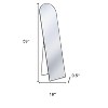 HomeRoots 59" Black Metal Arch Freestanding and Wall Mount Framed Full Length Mirror - 3 of 4