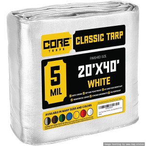 Core Tarps Heavy Duty 5 Mil Tarp Cover, UV Resistant, Rip Proof for Roof, Camping, Patio, Pool, Boat - 1 of 4