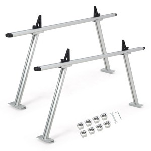 Garvee Heavy-Duty Truck Ladder Rack, 800 Lbs Capacity Extendable Utility Racks, Adjustable 46"-71" Width, Non-Drilling Installation, Black(2-Pack) - 1 of 4