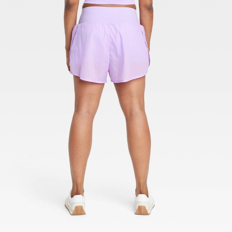 Women's Woven High-Rise 2-in-1 Run Shorts 3" - All In Motion™, 4 of 10