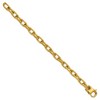 Chisel Stainless Steel Polished Yellow IP-plated 7mm 7.75" Open Link Bracelet - 3 of 4