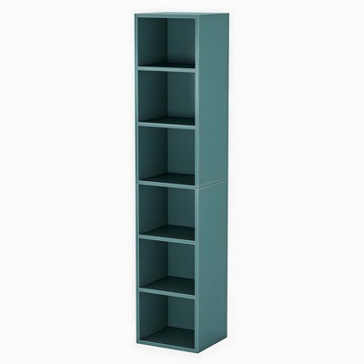 NicBex 6-Tier Modern Cube Bookshelf with Storage Display Shelves Bookcases for Living Room Home Office