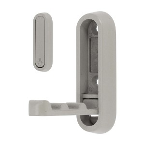 Unique Bargains 90° Foldable Coat Hook Invisible Perforated Fixed Wall - 1 of 4