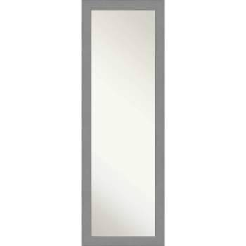 Amanti Art Choose Your Custom Size, 30-in Short Side, Brushed Nickel Framed  Bathroom Wall Mirror Outer Size: 35 x 30 in 