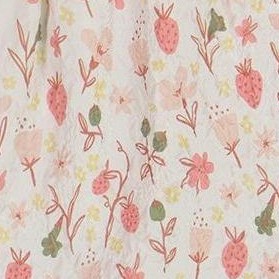 pink flowers on cream background