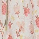 pink flowers on cream background