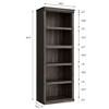 Acekool Farmhouse Bookcase with Storage, Wooden Bookshelf for Home Office, Living Room, Bedroom - 3 of 4