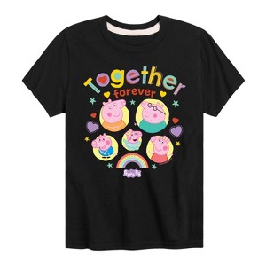 Boys' - Peppa Pig - Together Forever Short Sleeve Graphic T-Shirt - 1 of 4