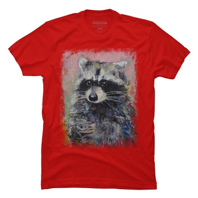 Men's Design By Humans RACCOON By creese T-Shirt