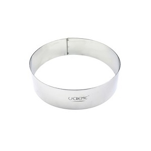 O'Creme Cake Ring, Stainless Steel, Round, 8" Dia x 1-1/2" High - 1 of 3