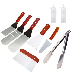 WOPET 9-Piece Griddle Accessories Kit - Grill Tools Set Compatible with Blackstone, Camp Chef, and Other Flat Top Griddles - 1 of 1