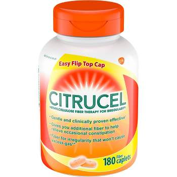 Citrucel Caplets Fiber Therapy for Occasional Constipation Relief - 180ct