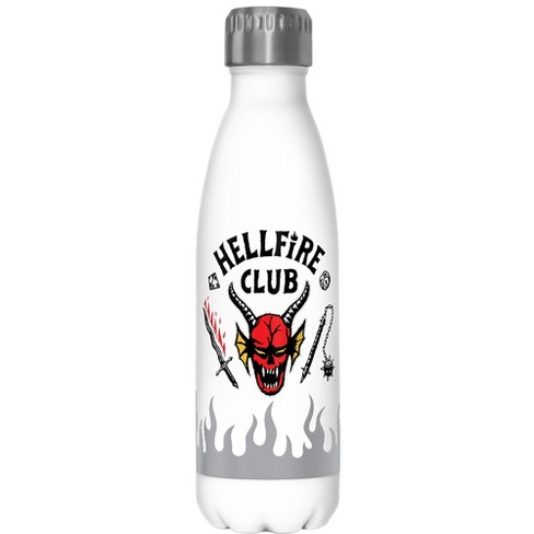 Stranger Things Hellfire Sword Logo Stainless Steel Water Bottle ...