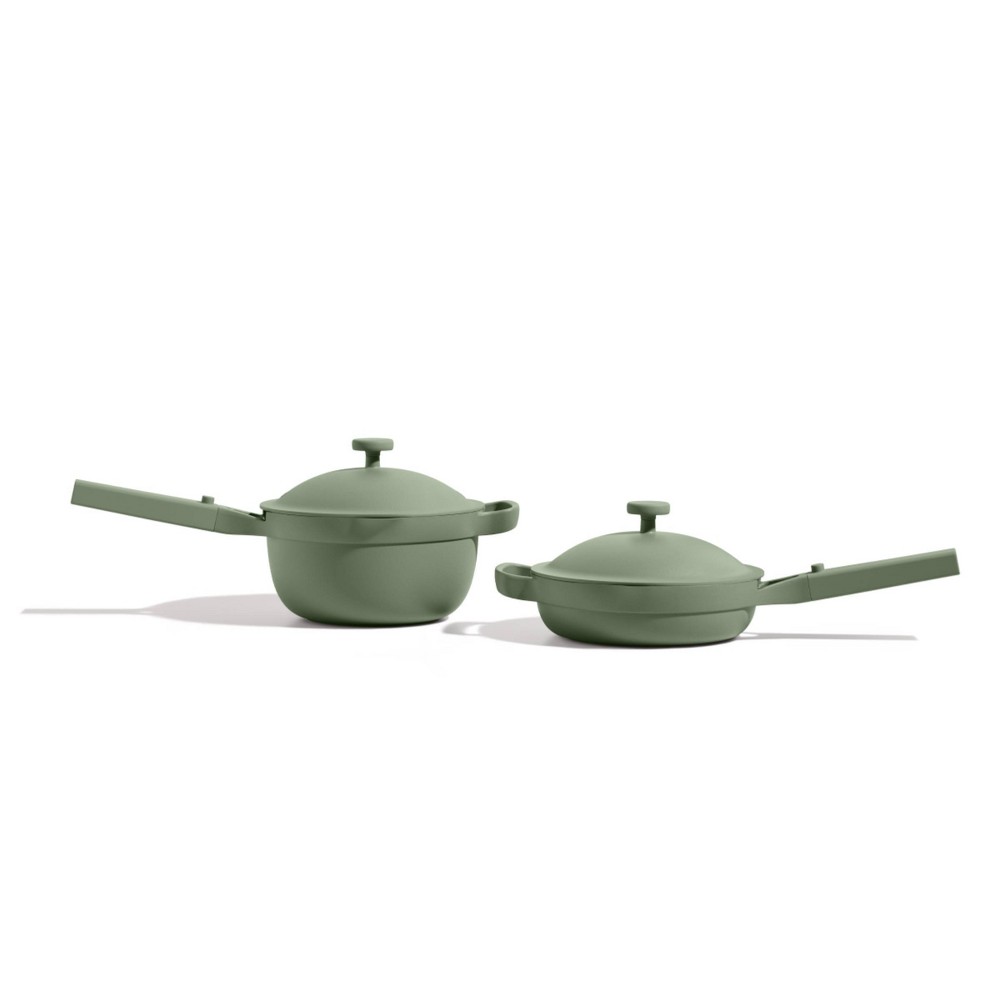 Photos - Pan Our Place 8.5" Ceramic Nonstick Home Cook Duo Set 2.0 - Sage