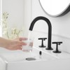 8 in. Widespread Double-Handle High-Arc Bathroom Faucet in Matte Black - 2 of 4
